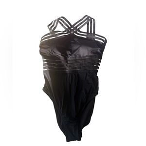 NWT Caitzr Women’s Black One-piece Swimsuit Size L
